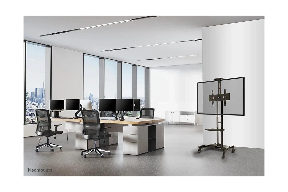 Neomounts NM-M1700BLACK Mobile Floor Stand 65"-75"