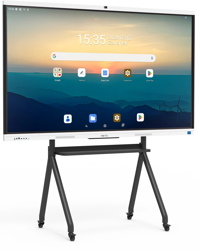 METZ 75SG1 75” Touch Interactive Monitor, 4K DLED, Android, Wifi6, wall mount, 16GB/256GB, Camera, Speakers+suboofer