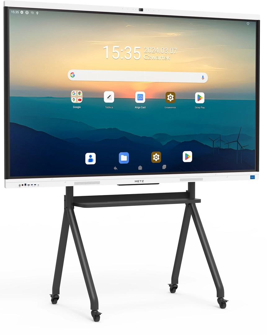 METZ 65SG1 – monitor interaktywny 65" 4K, Google EDLA, kamera