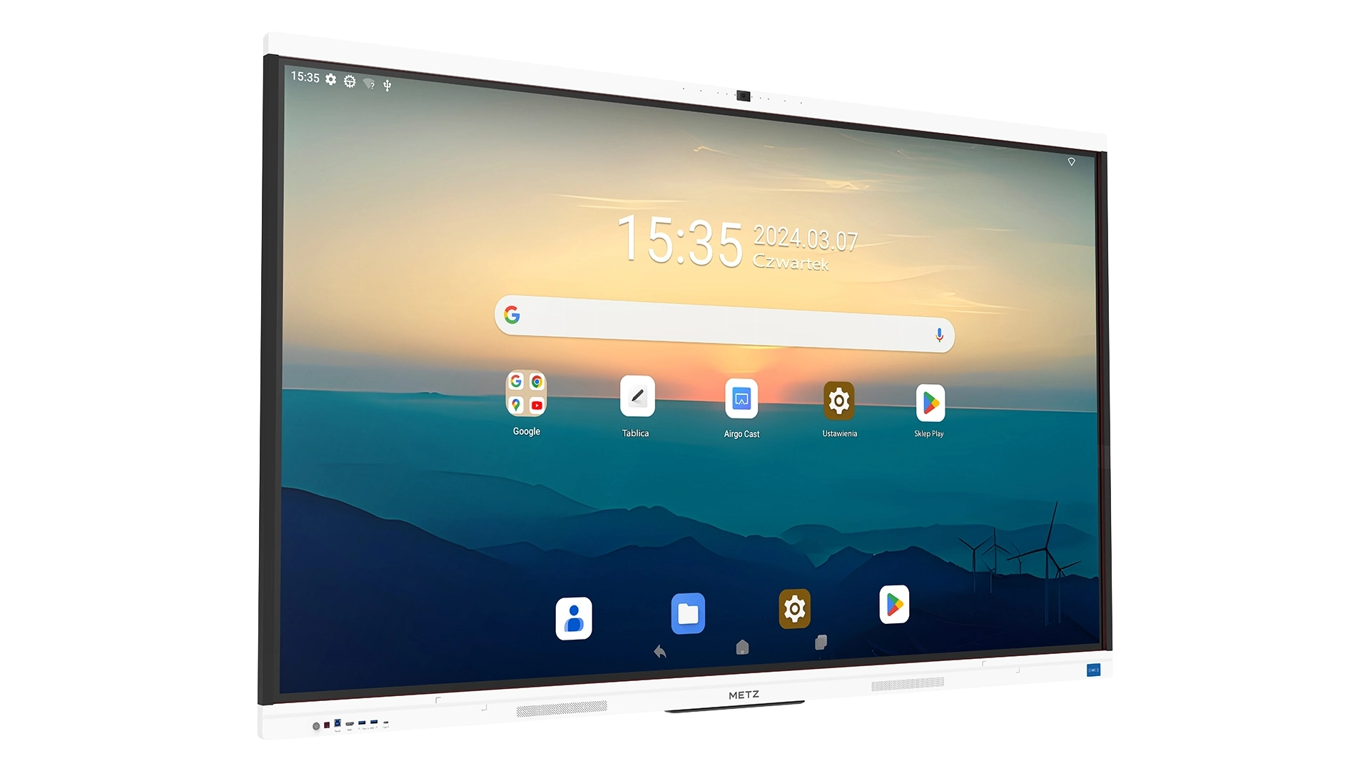 METZ 65SG1 65" Interactive Display 4K, Google EDLA, Camera