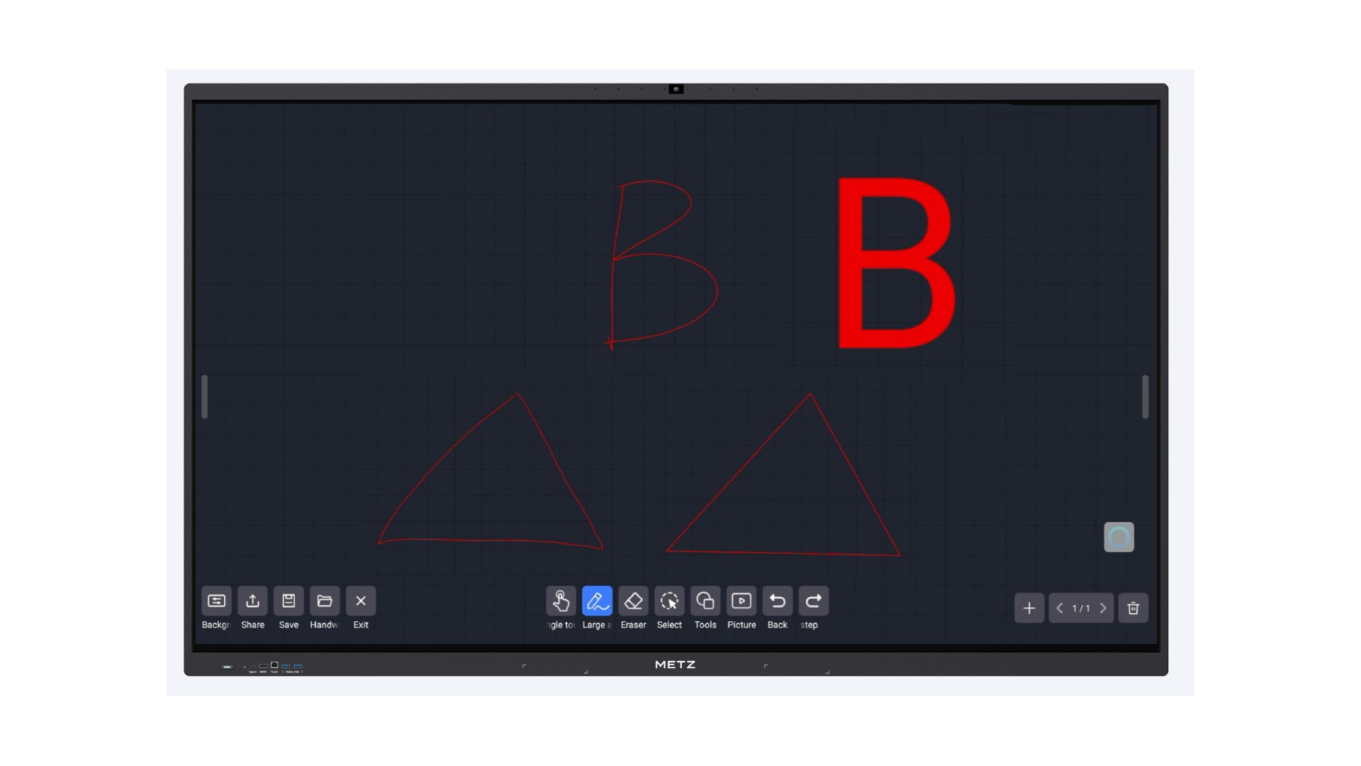 METZ 65V6M – interaktívny monitor 65" 4K, Android 16, Google EDLA