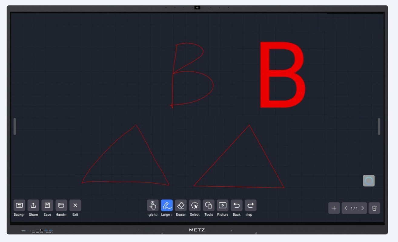 METZ 75V6M – monitor interaktywny 75" 4K, Android 16, Google EDLA