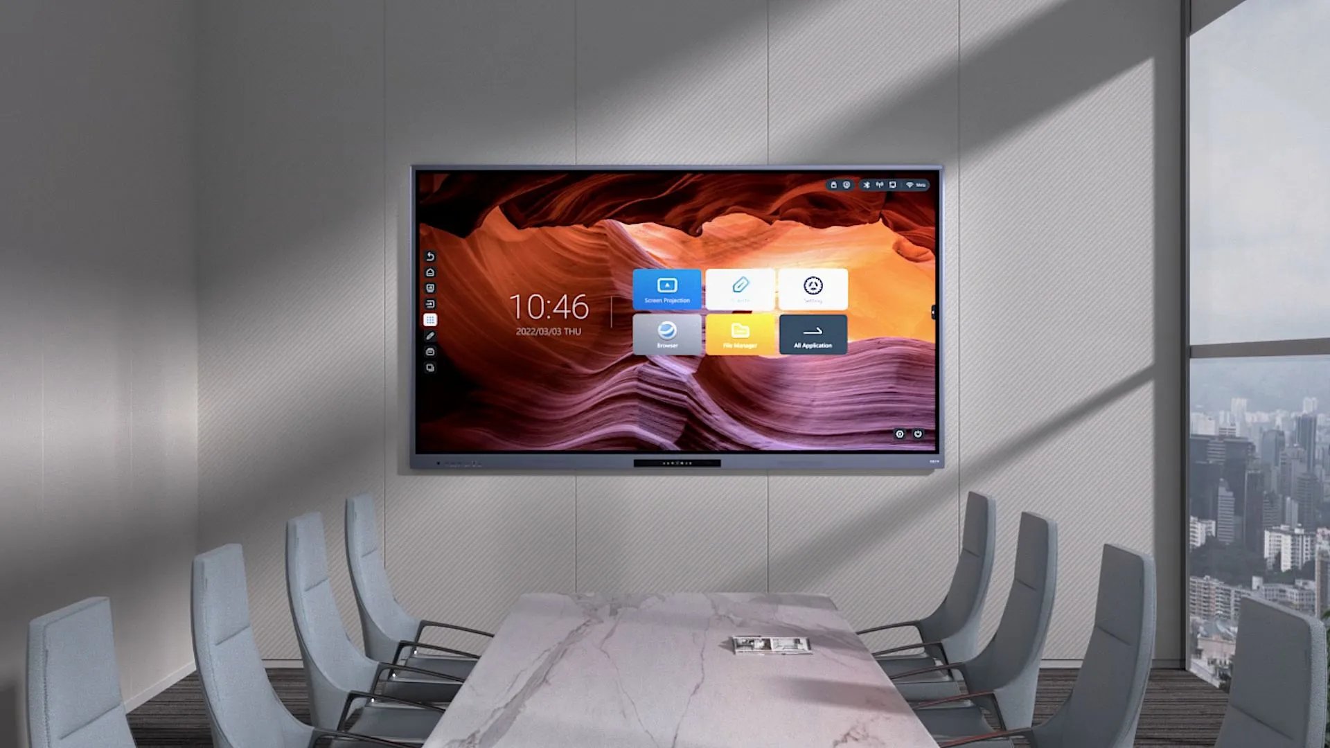 METZ 65HD1 – interaktívny monitor 65" 4K, Android, 4/32 GB