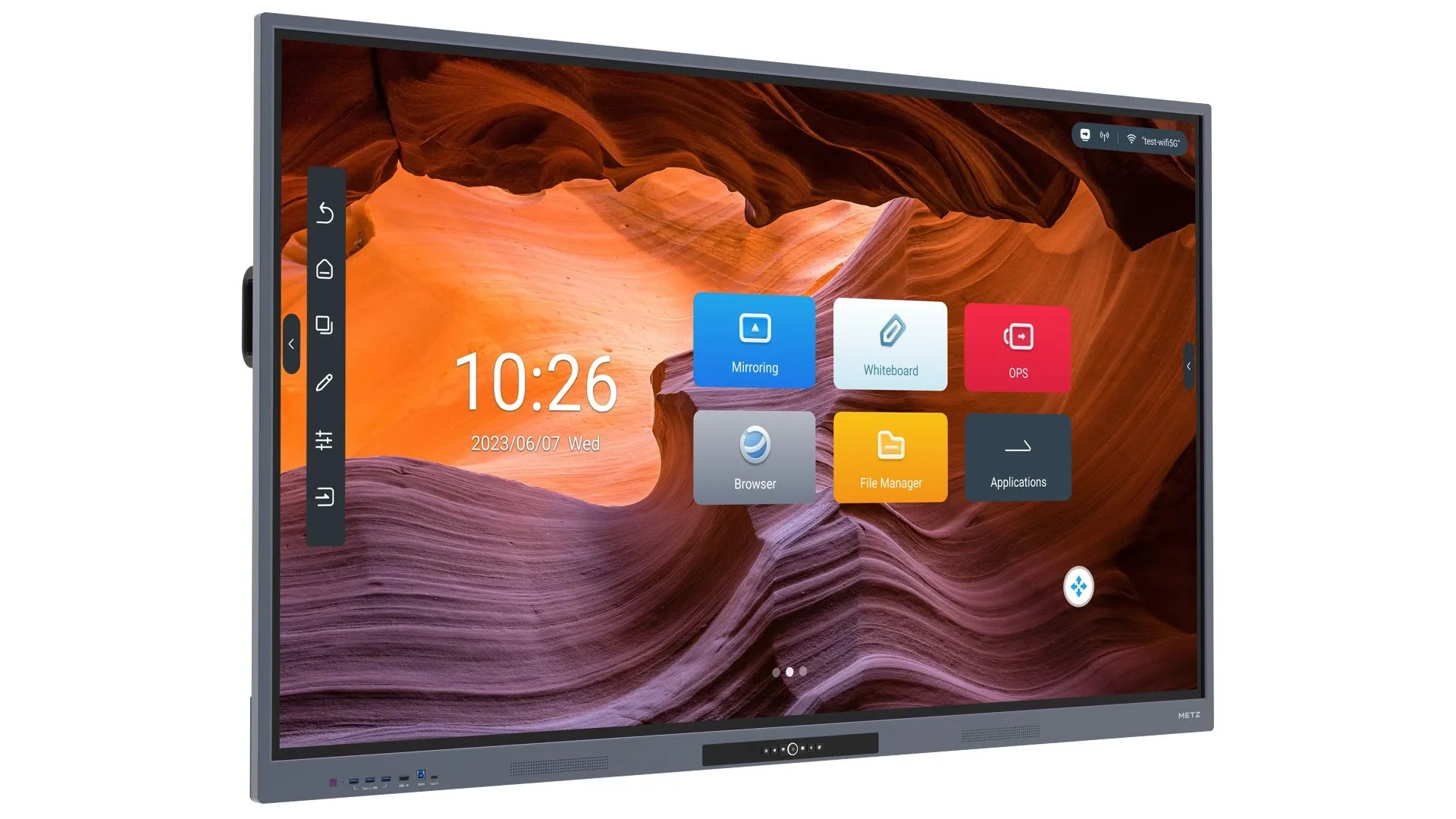 METZ 65HD1 – interaktivní monitor 65" 4K, Android, 4/32 GB