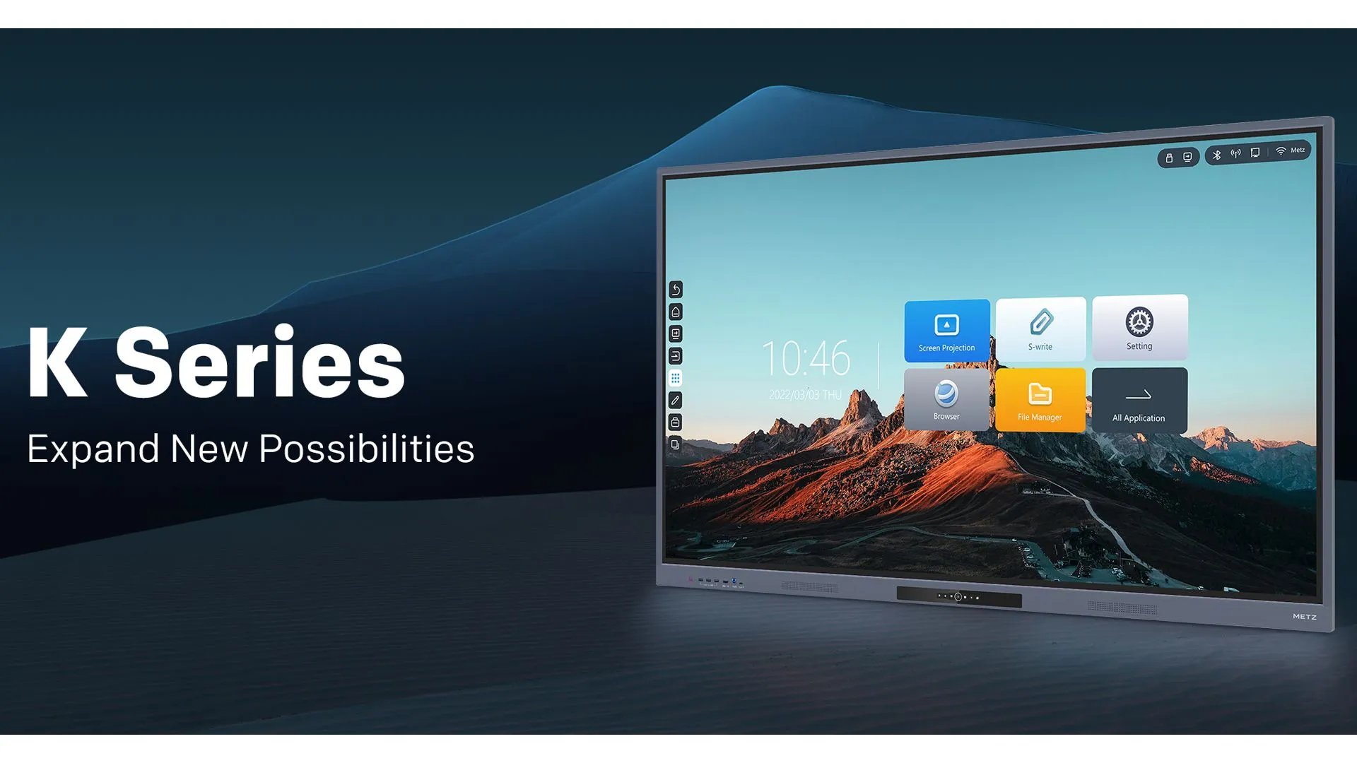 METZ 65KD1 – monitor interaktywny 65" 4K, Android, 8/128 GB